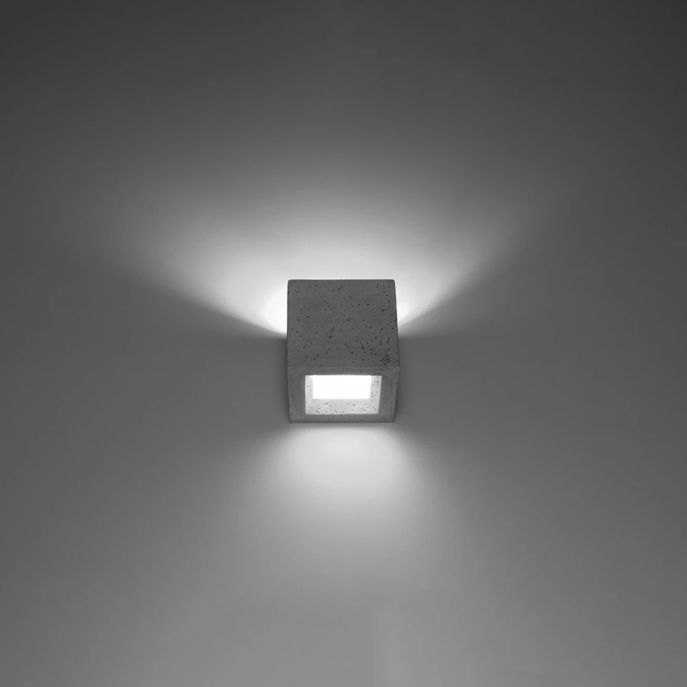 Sollux Lighting Sieninis šviestuvas LEO concrete