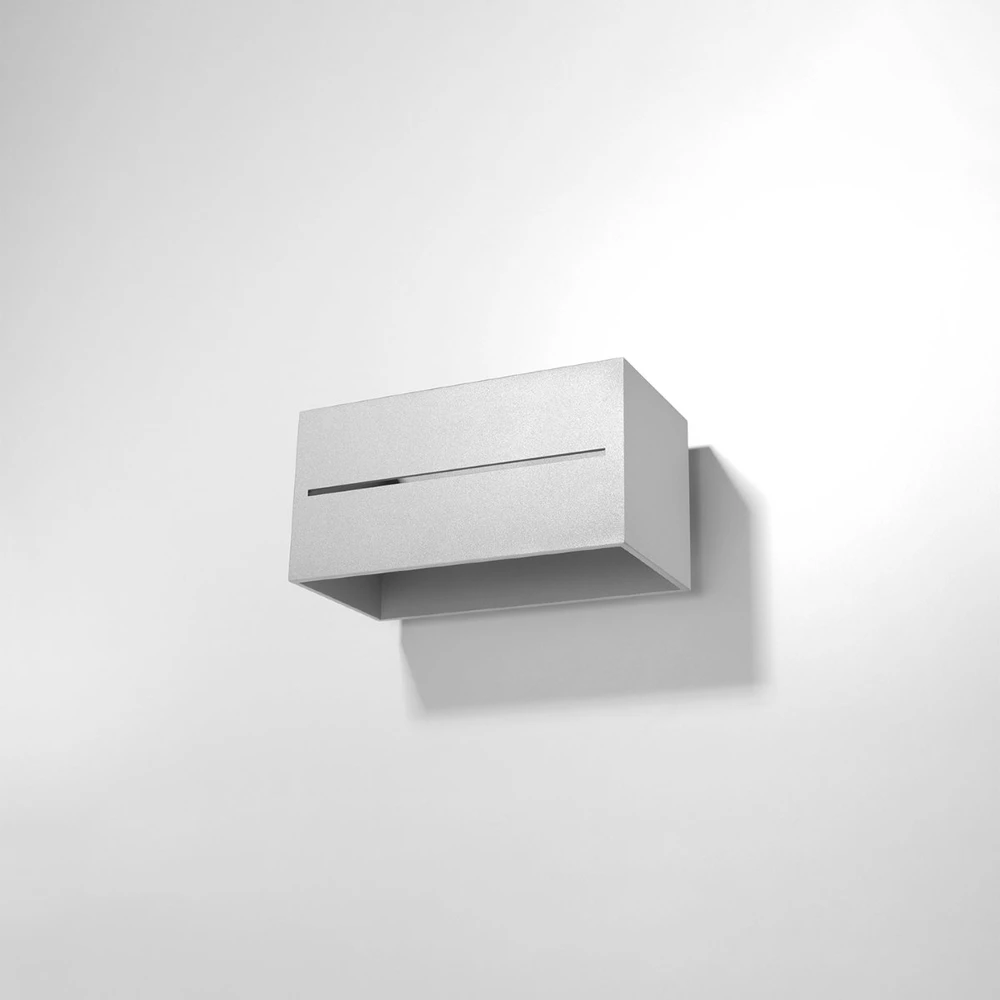 Sollux Lighting Sieninis šviestuvas LOBO MAXI pilkas
