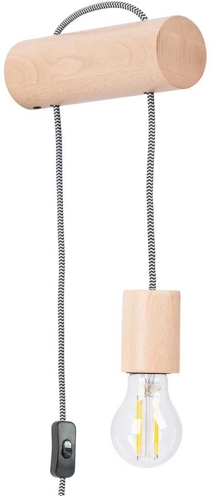 Sollux Lighting Sieninis šviestuvas NIMBI E27 su jungikliu