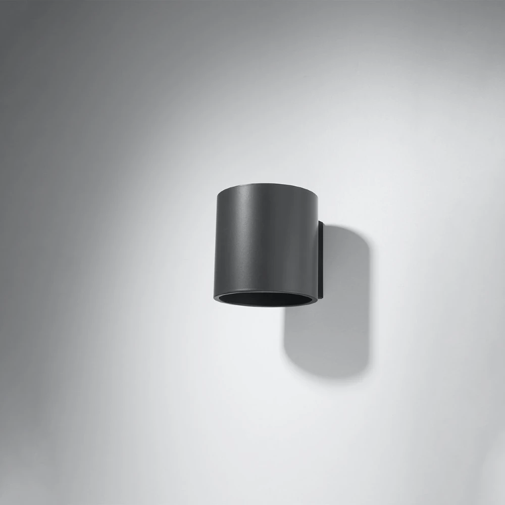 Sollux Lighting Sieninis šviestuvas ORBIS 1 antracito spalvos
