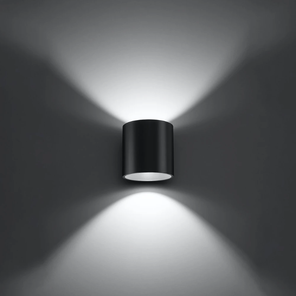 Sollux Lighting Sieninis šviestuvas ORBIS 1 antracito spalvos