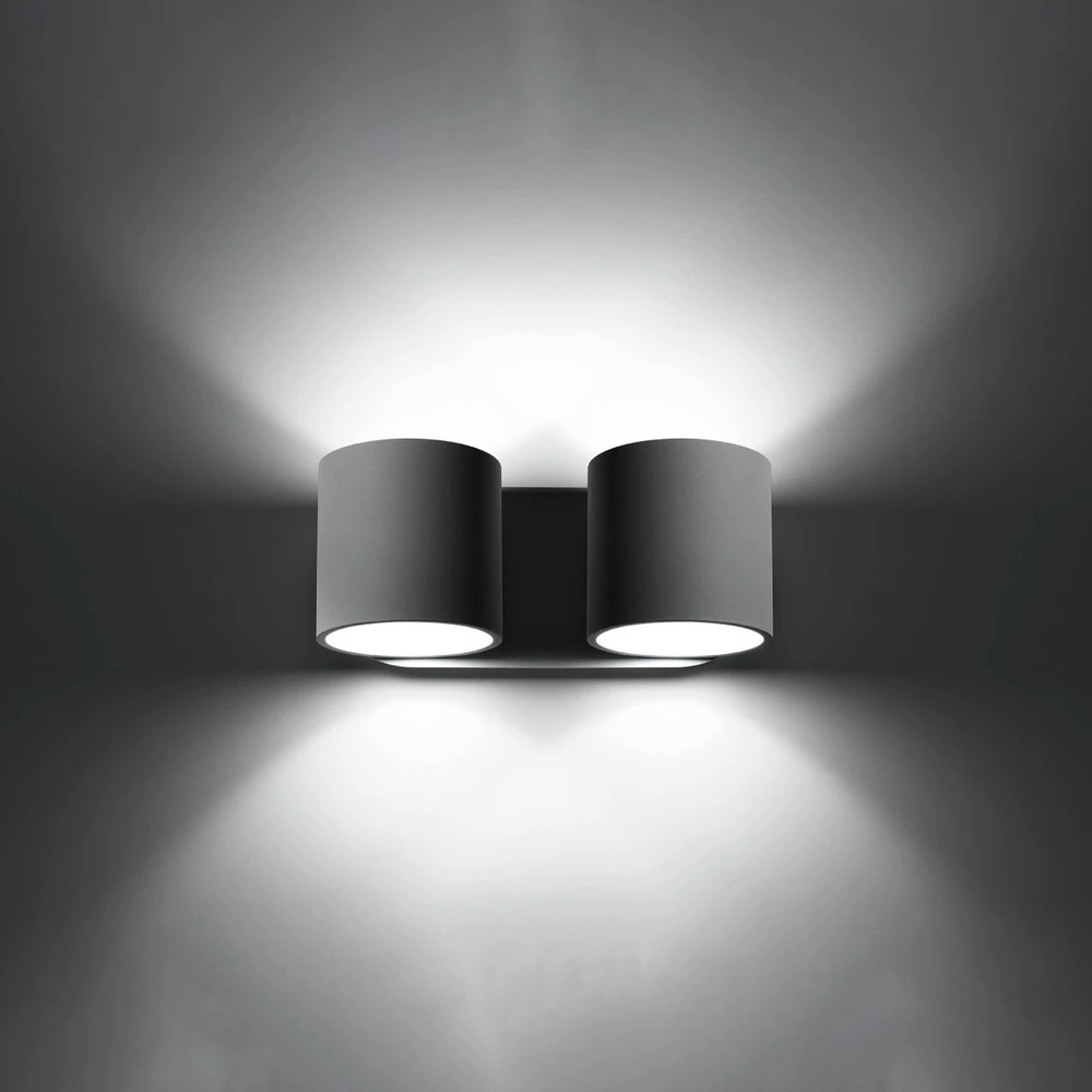 Sollux Lighting Sollux Sieninis šviestuvas ORBIS 2 pilkas