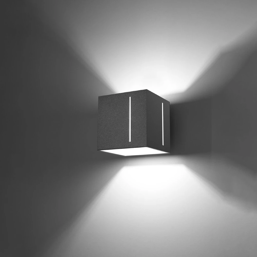 Sollux Lighting Sieninis šviestuvas PIXAR pilkas