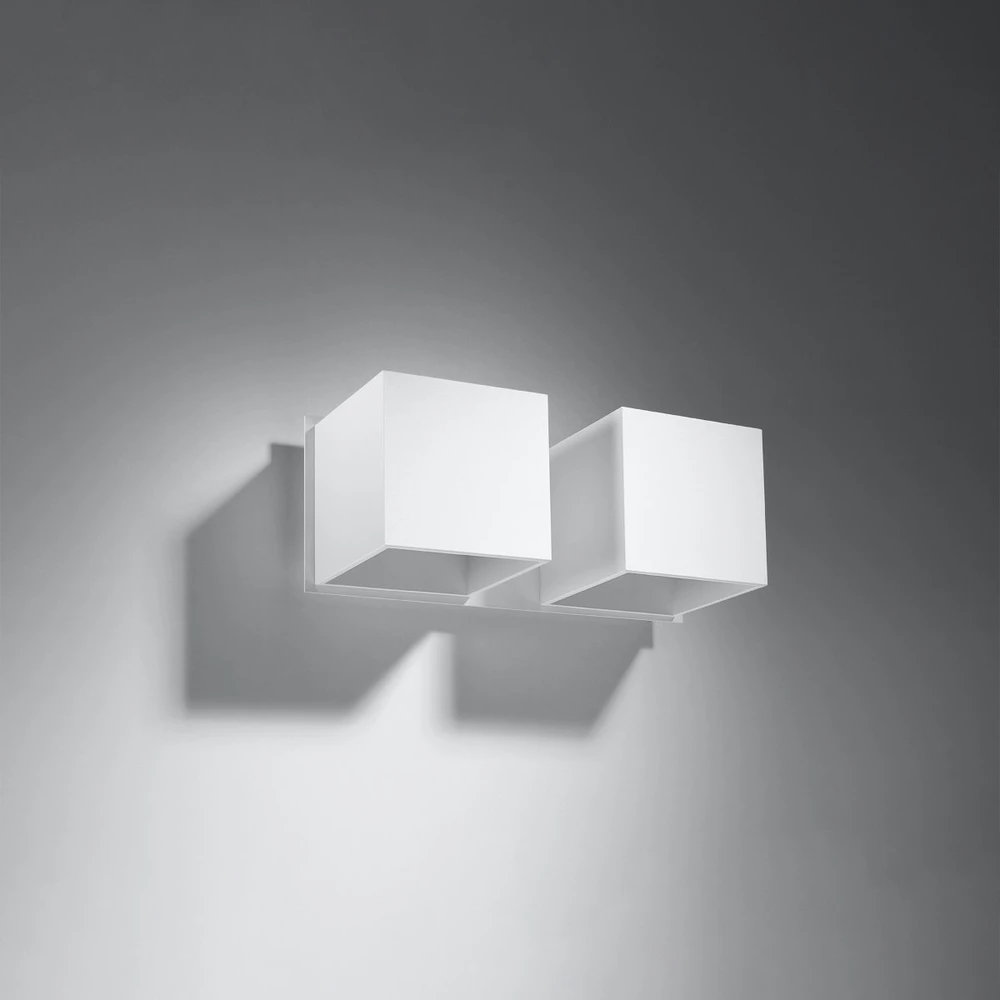 Sollux Lighting Sollux Sieninis šviestuvas QUAD 2 baltas