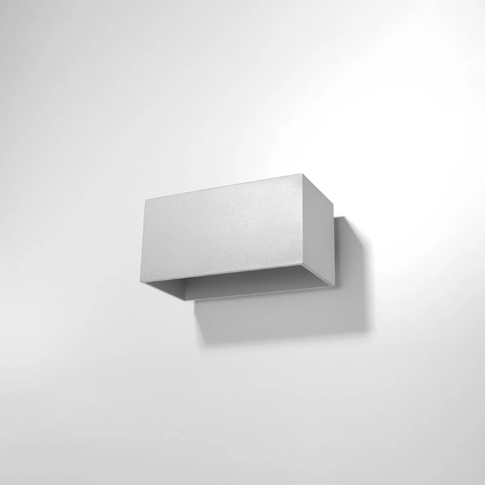Sollux Lighting Sieninis šviestuvas QUAD MAXI pilkas