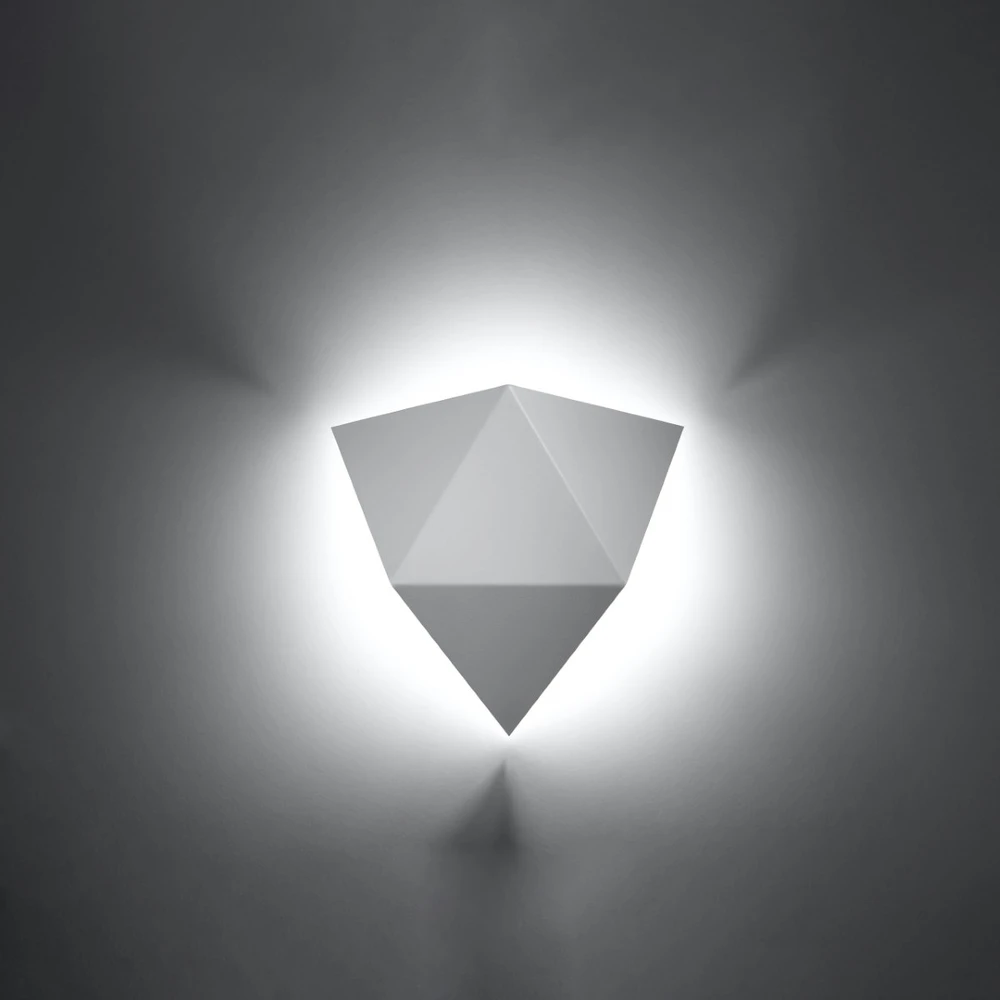Sollux Lighting Sieninis šviestuvas SOLIDO baltas