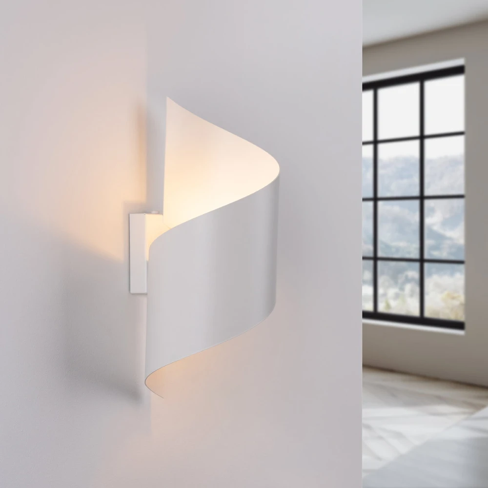 Sollux Lighting Sieninis šviestuvas TALASSA baltas