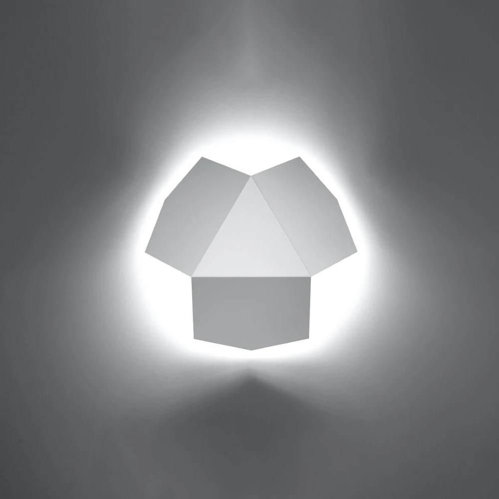 Sollux Lighting Sieninis šviestuvas TRE baltas