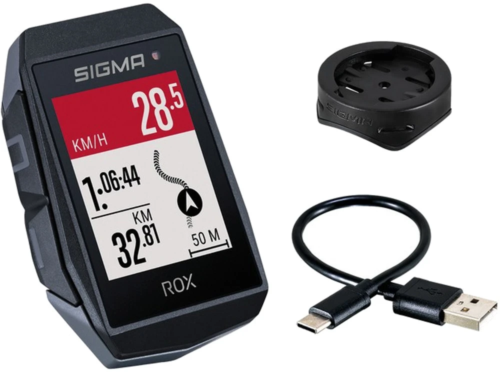 Sigma Sport ROX 11.1 Evo GPS dviračio kompiuteris, Juodas