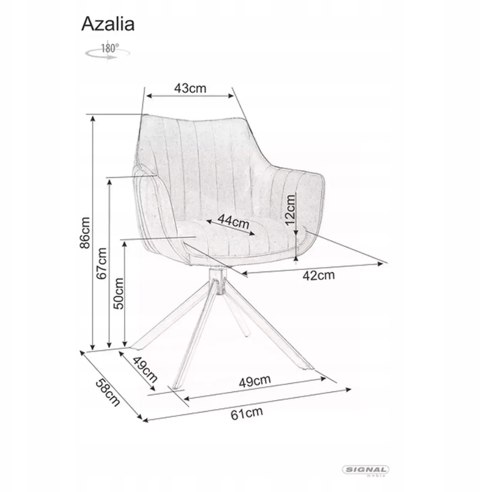 Signal Meble Krzesło Azalea Brego kėdė