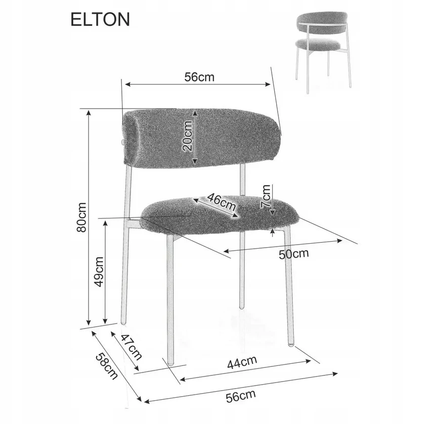 Signal Meble Eltono Brego kėdė