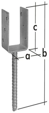 PSU betonuojama kolonos atrama 151mm