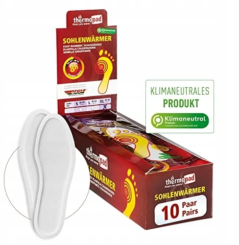 Vokietija Thermopad Foot warmer 10 porų pėdų šildytuvas - XL (42-43)