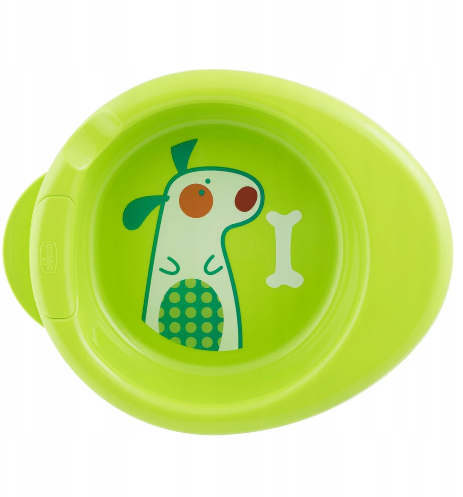 Šildoma vaikiška lėkštė Chicco, +6m, žalia