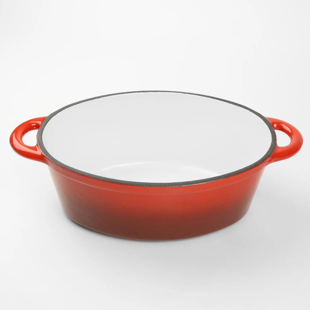 Silesia Emalia Emaliuota ketaus kepimo skarda 29cm raudona INDUKCINĖ DUJINĖ ORŠTINĖ