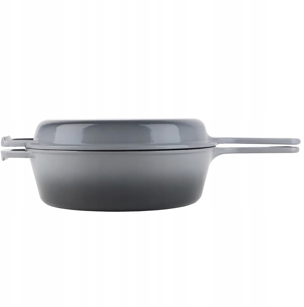 Silesia Emalia KIETAUS KETAS, EMALIUOTAS SAUGUS PUODAS, 2 IN 1, 26,5 CM, INDUKCINĖ, DUJOS