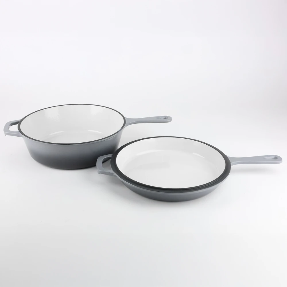 Silesia Emalia KIETAUS KETAS, EMALIUOTAS SAUGUS PUODAS, 2 IN 1, 26,5 CM, INDUKCINĖ, DUJOS