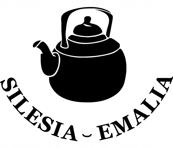 Silesia Emalia Raudonai emaliuotas puodas 4l