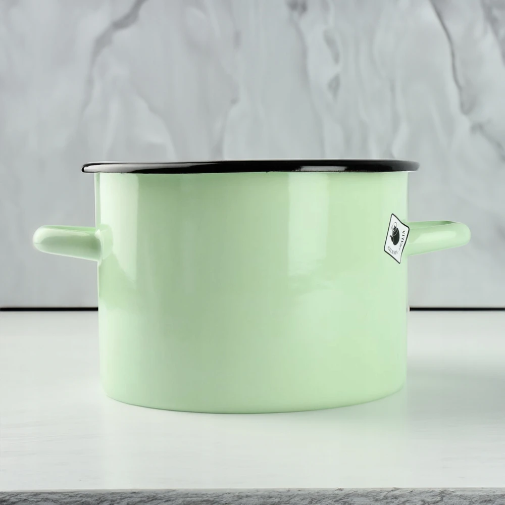 Silesia Emalia TRADICINIS EMALINIS PUODAS 3 L 18 cm DUJŲ INDUKCINIS CELACEAL