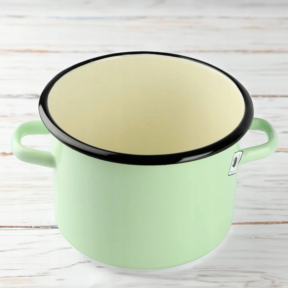 Silesia Emalia TRADICINIS EMALINIS PUODAS 3 L 18 cm DUJŲ INDUKCINIS CELACEAL