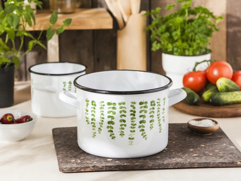 Altom Design Silesia EUKALIPTAS EEMALINIS PUODAS 5,8L SKERSMENS 22cm AUKŠTIS 16cm