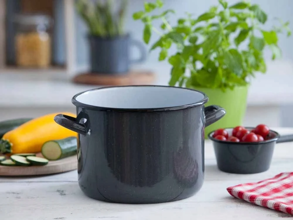 Silesia Indukcinis emaliuotas puodas su dangčiu 4,4 l 20 cm