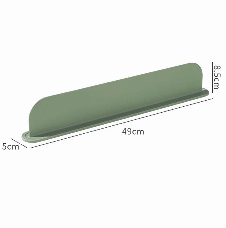 Silikoninė apsauga nuo vandens purslų kriauklei universaliam Backsplash Žalias