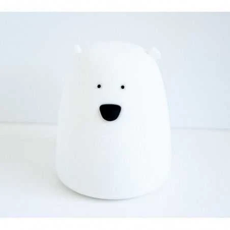 Rabbit Friends Silikoninė lempa, mažas meškiukas, balta - Triušis ir draugai
