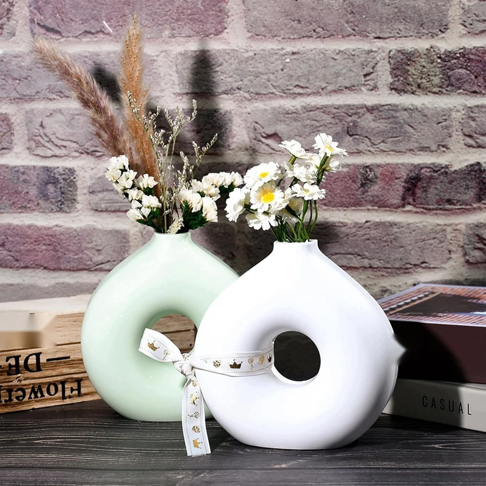 SILIKONINĖS FORMOS VAZĖS GĖLĖS 6 Vnt. LIEJIMO DERVA DIY SOFT