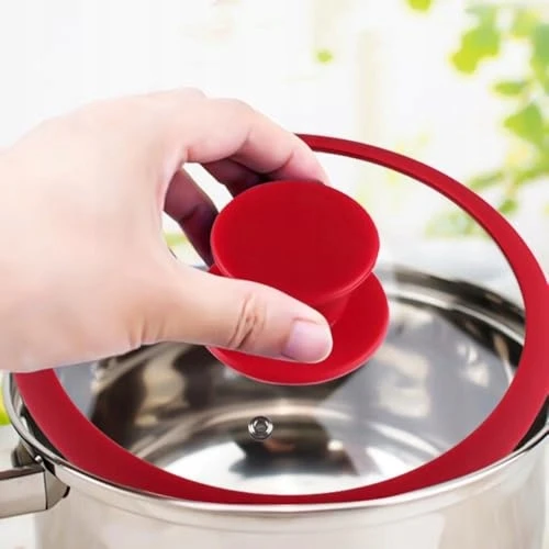 SILIKONINĖS RANKENĖLES PUODŲ DANGIUI BE BPA, ATSPARUS AUKŠTAI TEMPERATŪRAI