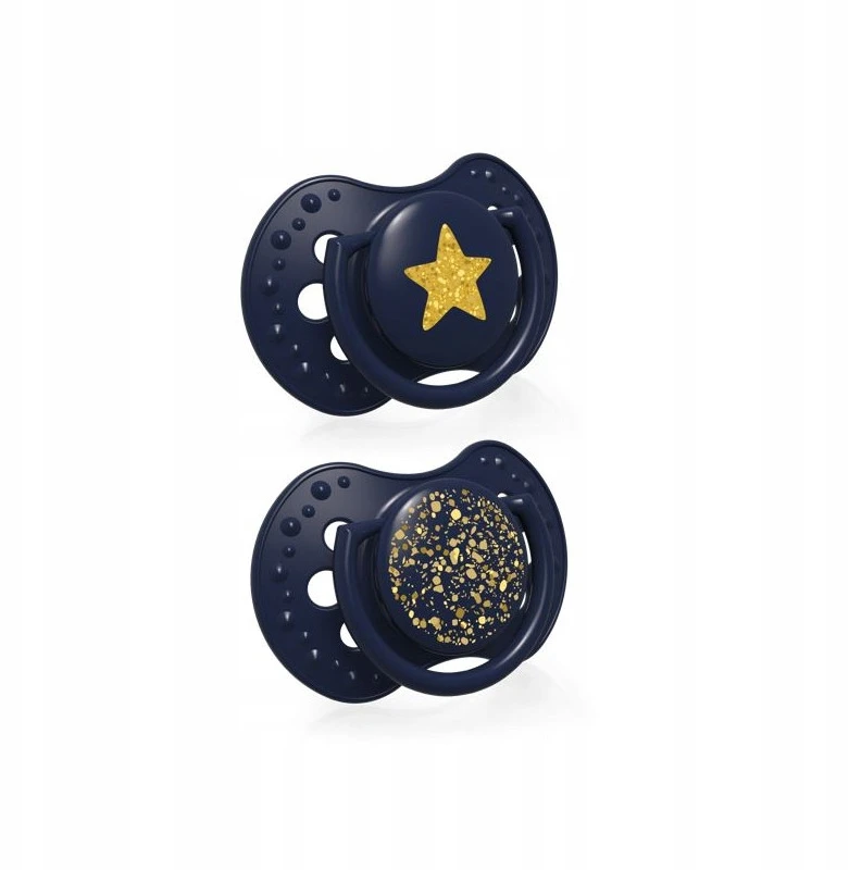 Silikoniniai dinaminiai čiulptukai Lovi Stardust, Mėlyna, 3-6 mėn., 2 vnt.
