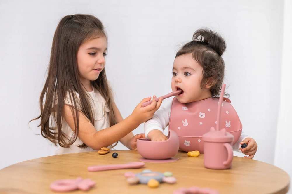 Silikoniniai šaukšteliai, skirti mokytis valgyti kūdikiams 0m+ Minkštas Lorelli