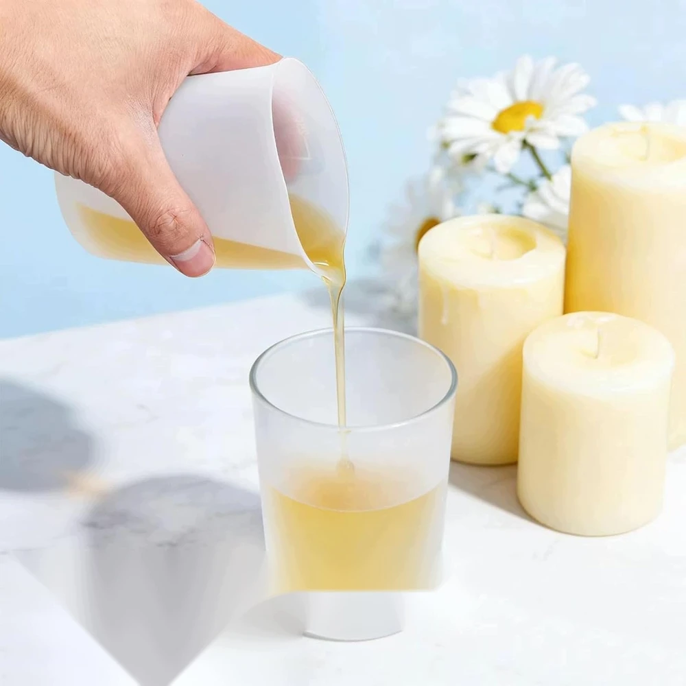 SILIKONINIAI TAURĖLIAI 2 VIENETŲ 250ML MATAVIMO DATORYBĖS SVARSTELĖS LANKSTI