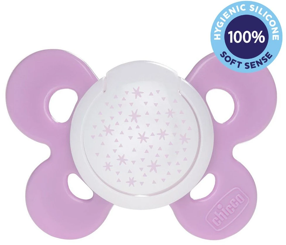 Silikoninis čiulptukas Chicco Physio 059072, rožinis, 16+ mėn, 1 vnt.