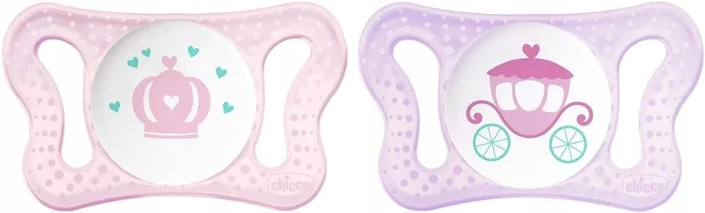 CHICCO PHYSIO MICRO Silikoonist lutt, 0-2m (Roosa)