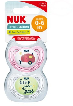 Silikoninis čiulptukas NUK ADVENTURE 0-6M 2VNT. 175246