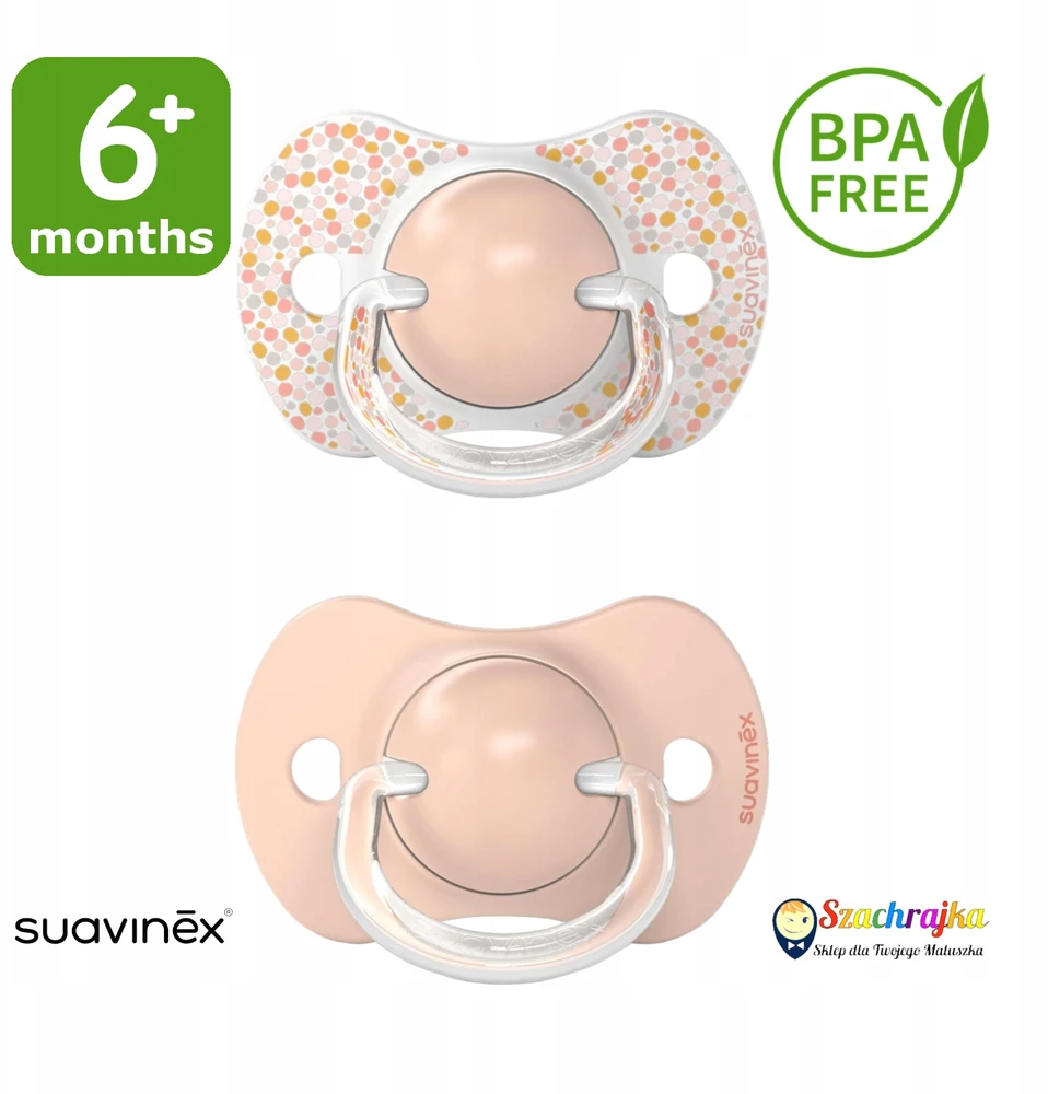 Silikoninis čiulptukas Suavinex SX Pro, 6-18 mėn., Forest Rožinė, 2 vnt.