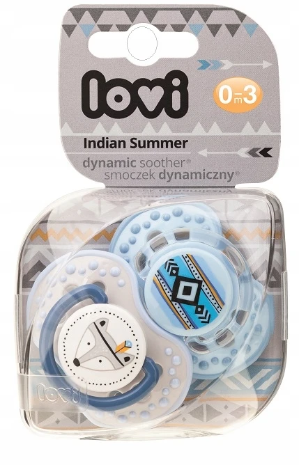 LOVI dinaminis silikoninis čiulptukas INDIAN SUMMER, 0-3 mėn., 2 vnt., 22/855boy