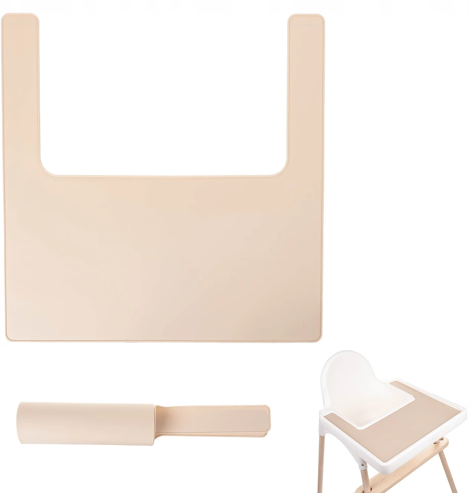 Silikoninis kilimėlis IKEA Antilop kėdėms, BEIGE, saugus vaikams aMami