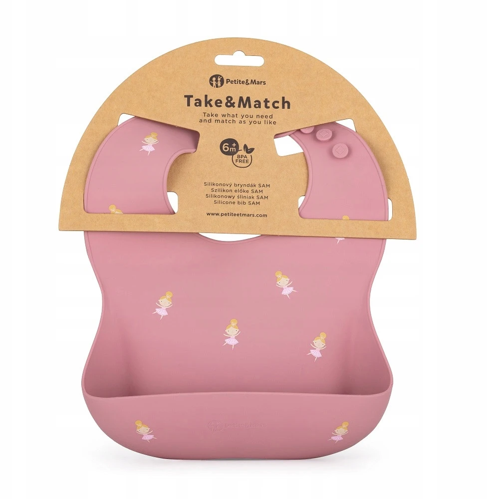 Silikoninis seilinukas Petite&Mars, 6m+, Rose Princesses