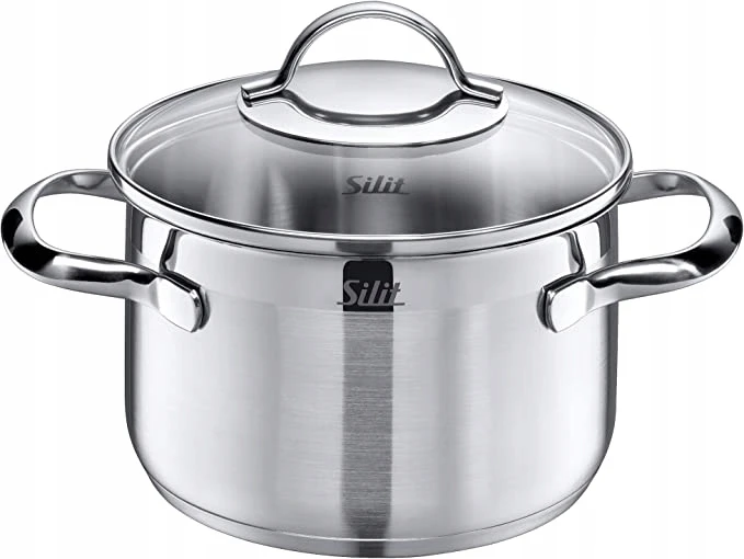 Silit Achat High puodas su dangčiu 16 cm 1,9 l nerūdijančio plieno