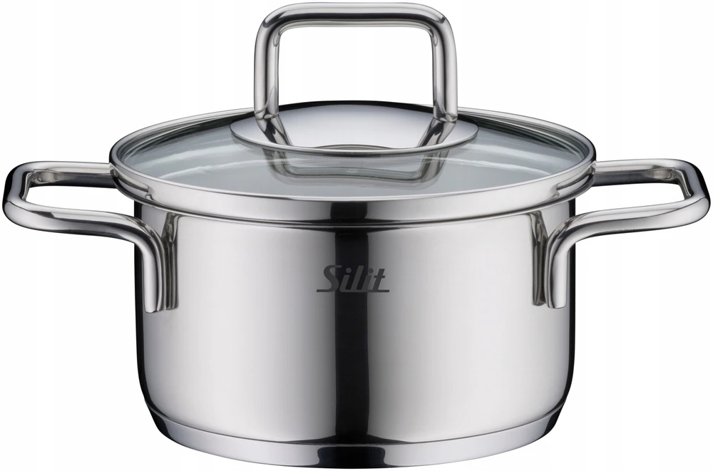 Silit Extra Cook plieno puodas su dangčiu, mažas, 12 cm, 0,7 l, indukcinis