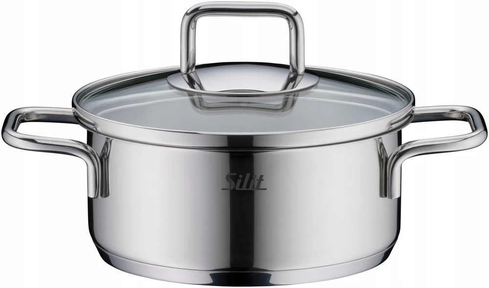 Silit Extra Cook plieno puodas su dangčiu, mažas, 14 cm, 0,9 l, indukcinis