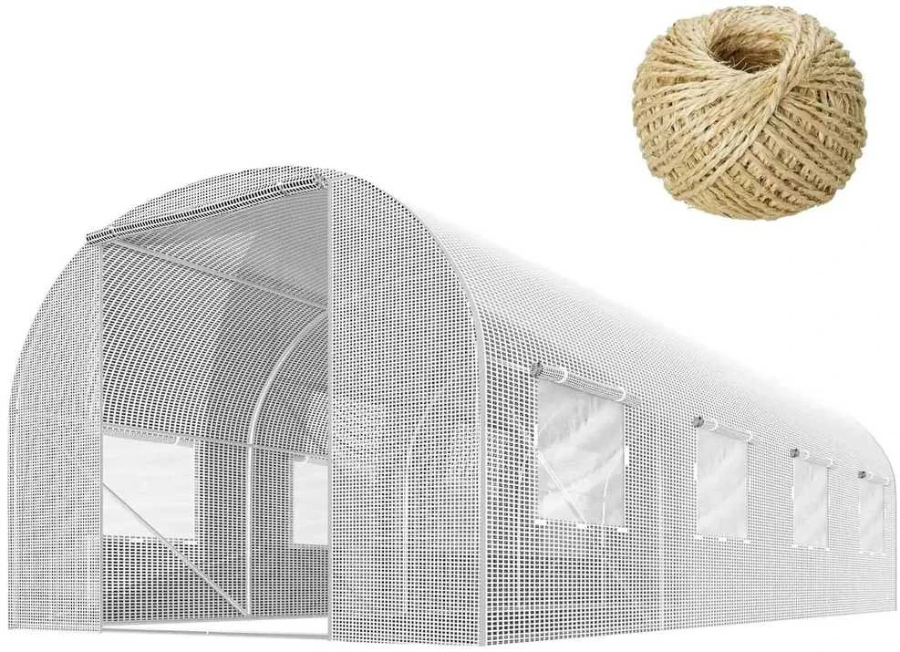 Šiltnamis 2,5x4m (10m2) baltas Plonos