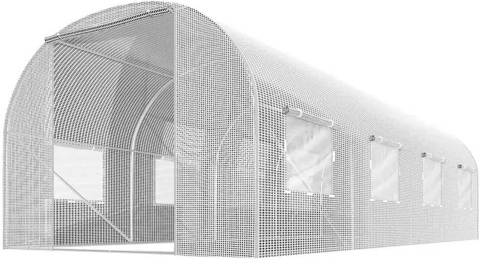 Šiltnamis 2,5x4m (10m2) baltas Plonos