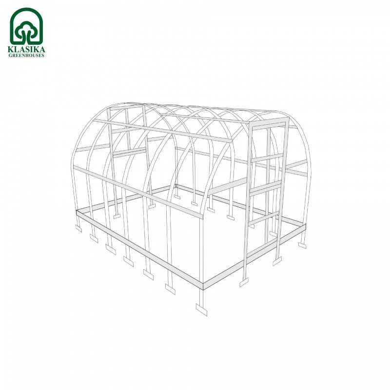 Meistro Kodas Arkinis šiltnamis KLASIKA 6 m2/6 mm danga (3x2 m)