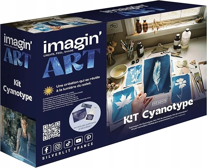 Silverlit Cianotipo šviesai jautrus popierius Sunny DIY Vaikų diena