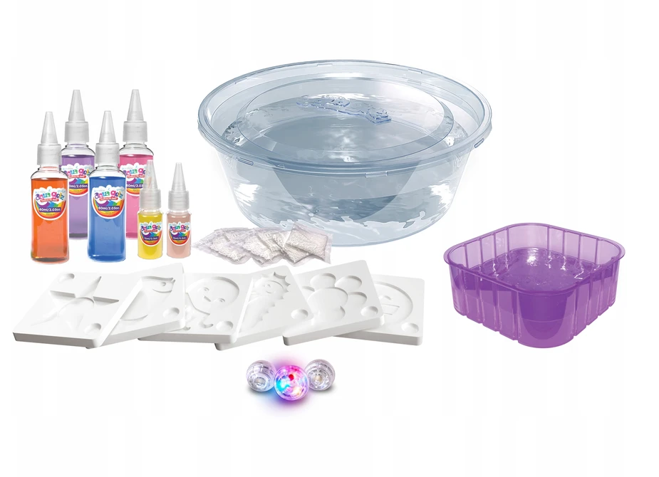 Simba Smoby Minkšti pliušiniai šviečiantys kamuoliukai Aqua Gelz Deluxe