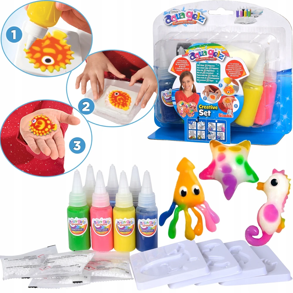 Simba Kūrybinis rinkinys aqua gelz su 7 spalvotais geliais ir formelėmis