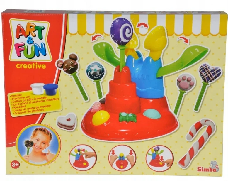 Simba Art Fun saldumynų molio žaislų tortų rinkinys